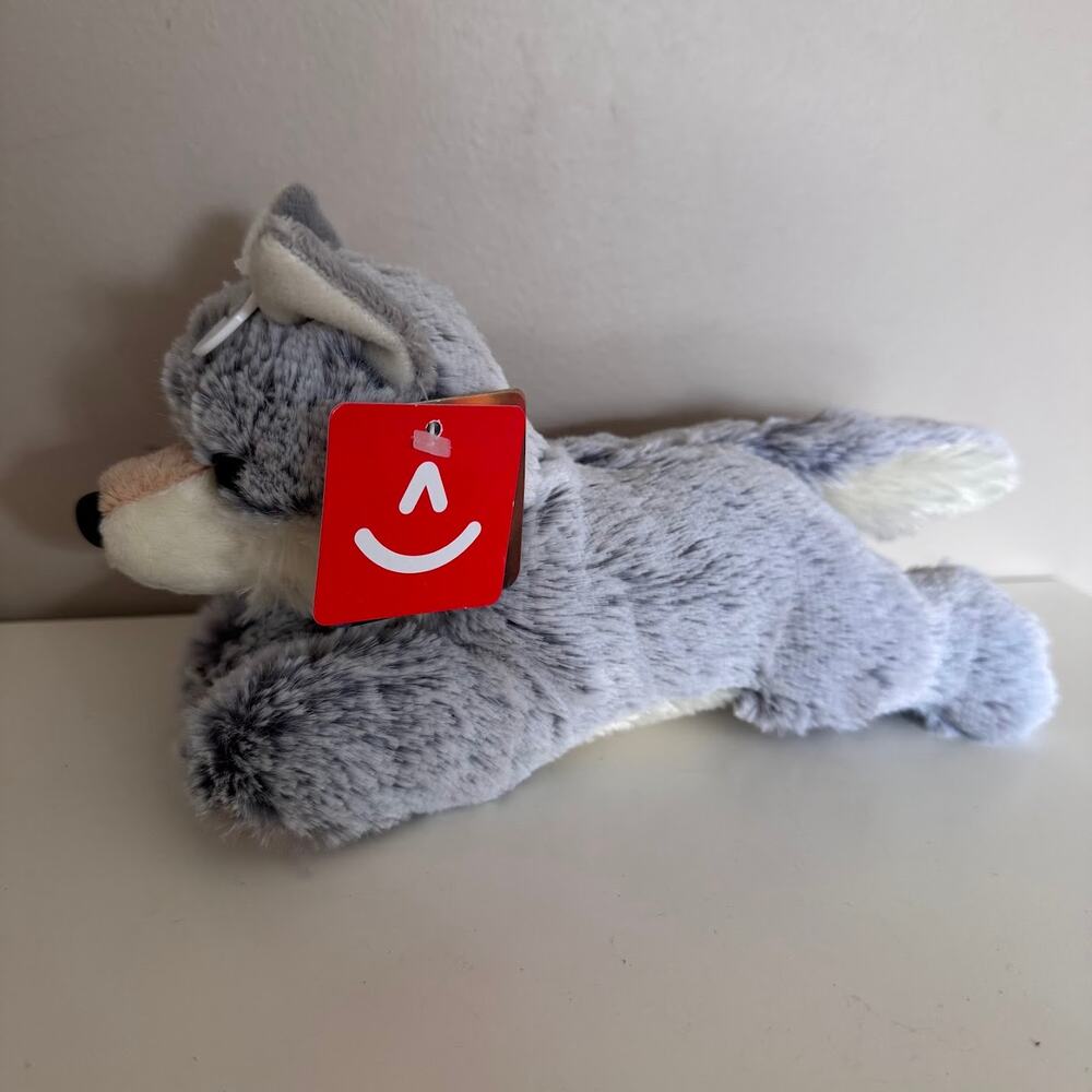 Aurora Winter Wolf Plush Stuffed Animal Soft NEW
